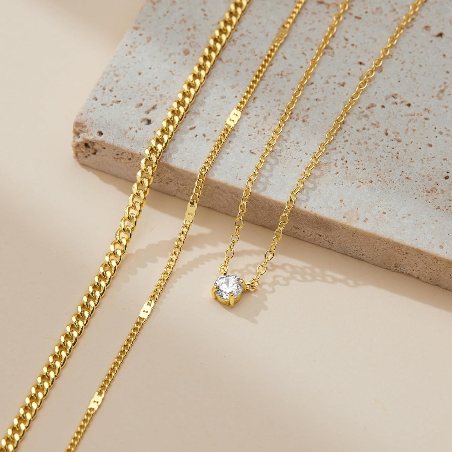Layered Gold Necklace for Women