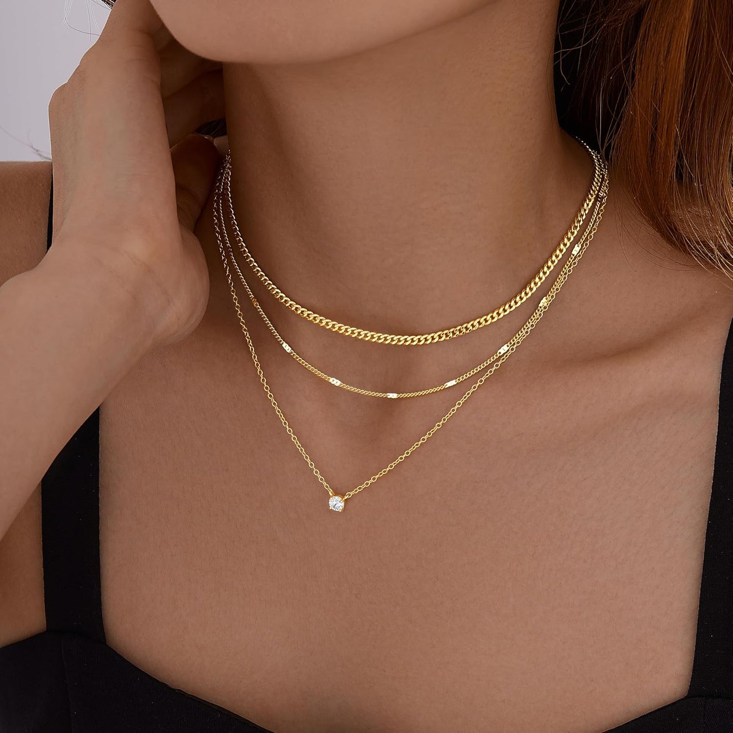 Layered Gold Necklace for Women