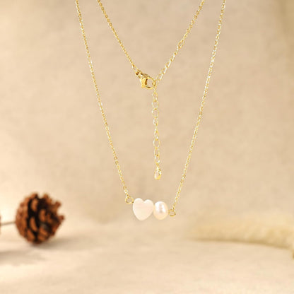 14K Gold Plated Pearl Necklace for Women | Dainty Layered Choker | Waterproof Wedding Jewelry Gift