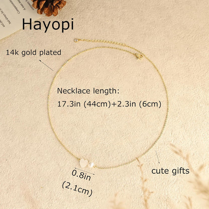 14K Gold Plated Pearl Necklace for Women | Dainty Layered Choker | Waterproof Wedding Jewelry Gift
