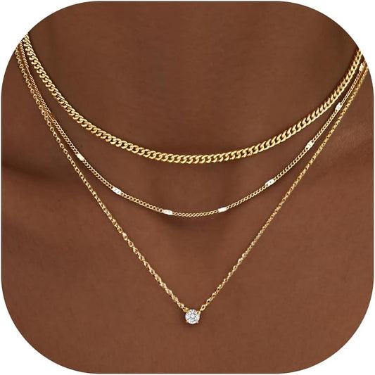 Layered Gold Necklace for Women